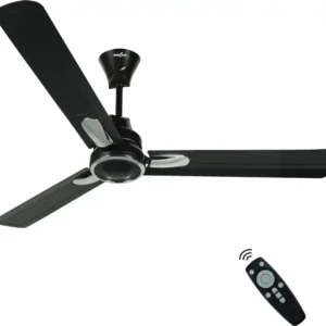 Kenstar Snow breeze with 2 Year Warranty BLDC Motor with Remote 1200 mm Ceiling Fan (5 Star | Matte Black | Pack of 1)
